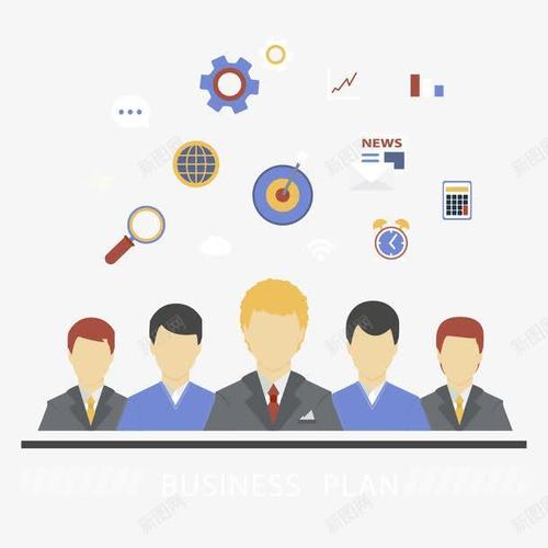 商业计划图表高清素材业务业务团队企业家信息员工商业图表商人团队